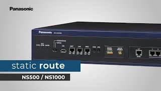 Creación de ruta estática y gateway adicional en conmutador NS500 Panasonic [upl. by Hayidah]