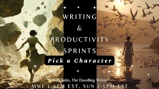 Weekend Writing and Productivity Sprints Character Picture Polls and Camp NaNo Prep [upl. by Yeldahc]