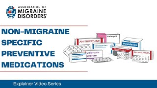 NonMigraineSpecific Preventive Medications  Chapter 6 Video 4 [upl. by Lamek]