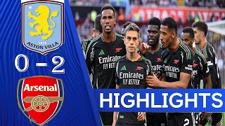 Aston Villa vs Arsenal 02 English Premier League – as it happened Highlights [upl. by Nagram360]