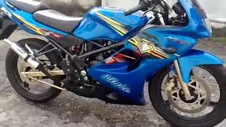 Kawasaki Ninja RR 150 AHM Exhaust Sound THORbaik [upl. by Nnyla]