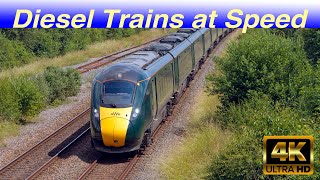 UK Diesel Trains at Speed in 4K 2024 Edition [upl. by Sallie420]