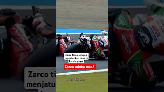 Taka di jatuhkan Zarco Zarco Minta maaf shorts videoshorts [upl. by Aerehs]