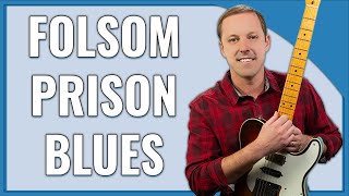 Folsom Prison Blues Guitar Lesson Johnny Cash [upl. by Aggappera]