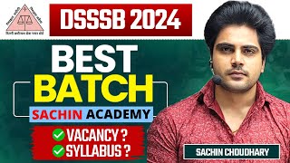 DSSSB 2024 BATCH by Sachin Academy live 5pm [upl. by Orly]