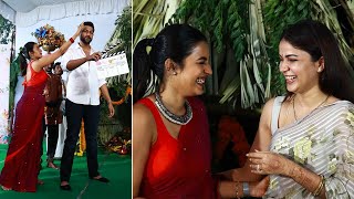 Niharika amp Lavanya Tripathi Funny Moments  Production No 1 Movie Launch  Varun Tej  Varunlav [upl. by Leonore691]