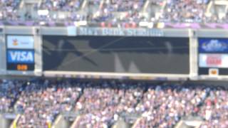 Baltimore Ravens Wildcard Playoff 2012  PreKickoff Video Montage and Seven Nation Army Crowd Chant [upl. by Muna]