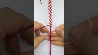 How to make easy bracelet for beginner  yarnuelle bracelet tutorial [upl. by Elset]