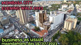 Mombasa city tour 2023 on the day of protest evening tour Kenya africa [upl. by Emmerich]