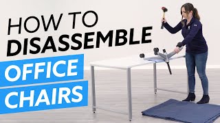 How To Disassemble Office Chairs [upl. by Flory]