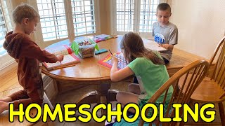 Homeschooling Routine  Day In The Life Social Distancing [upl. by Ttocserp]