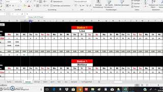 Excel Dienstplan kostenlos acht stationen klinikplaner 24 [upl. by Vikky828]