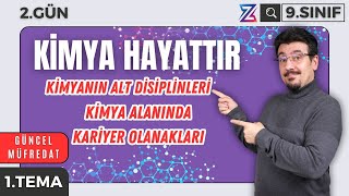 Kimya Alt Disiplinleri  Kariyer Olanakları  PDF 📌 9SINIF KİMYA YENİ MÜFREDAT 2025 📌1ÜNİTE GÜN2 [upl. by Nielsen557]