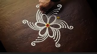 3 2 Rangoli Designs 🌺Simple Rangoli Designs🌺Rangoli idea 🌺Easy Rangoli Designs [upl. by Akihsan]