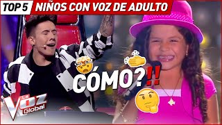 ¿Tienen voz de adultos estos niños de La Voz Kids [upl. by Sidnala]