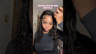 how to install a lace front wig wiginstall tutorial [upl. by Nolrah]