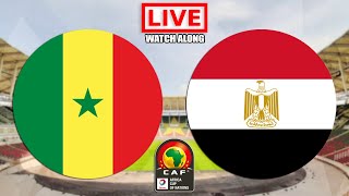 SENEGAL vs EGYPT Live Stream  AFCON Final  Live Football Watch Along [upl. by Vookles]