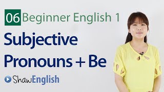 English Grammar Subjective Pronouns  Be Verb [upl. by Alleen]