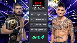 Khabib Nurmagomedov vs Max Holloway Full Fight  UFC Fight Of The Night [upl. by Phipps]