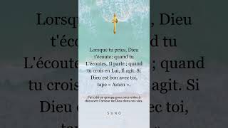 🇫🇷Lorsque tu pries Dieu técoute catholique foi dieu shorts france [upl. by Inail40]