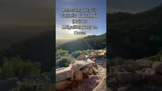 Panorama de Castellu d’Arraggio ruines mégalithiques sur les hauteurs de Porto Vecchio en Corse [upl. by Sheryle]