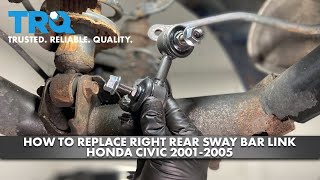 2012 honda civic sway bar link replacement [upl. by Nylacaj]