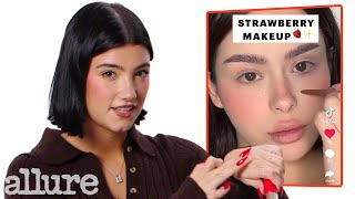 Charli DAmelio Reacts to TikTok Trends  Allure [upl. by Legnaleugim]