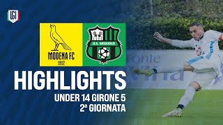 Highlights ModenaSassuolo U14 5ª giornata stagione 202425 [upl. by Chelsy]