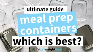 Ultimate Guide to Meal Prep Containers which is best [upl. by Zedecrem]