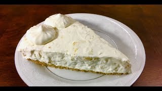 Quick and Easy Pineapple Cheesecake Pie  No Bake Recipe [upl. by Ahsot814]