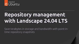 Repository Management with Landscape 2404 LTS [upl. by Flavius]