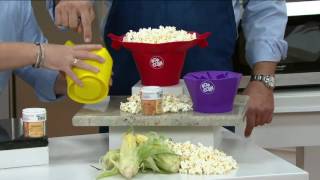 Chefn Steam Release Microwave Popcorn Popper with Seasonings on QVC [upl. by Alick]