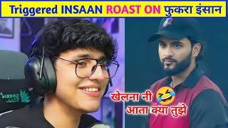 triggered insaan Roast On Abhishek Malhan 😱 Triggered insaan Trolling Fukra insaan 🤣 [upl. by Hedberg]