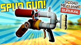 I Endured Terrible Raids For This Spud Gun  Scrap Mechanic Survival Mode SMS 7 [upl. by Lenej]