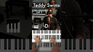 Lose Control by TeddySwims Piano Tutorial [upl. by Adnoyek]