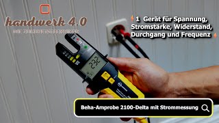 Stromzangen Spannungsprüfer Beha 2100 Delta Multifunktionsmessegrät Spannungsprüfung DC bis 1500V [upl. by Anivlek]