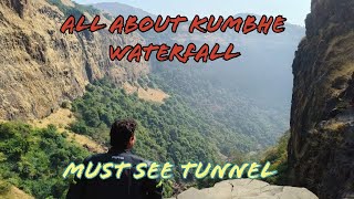 All About Kumbhe Waterfall  kumbhe tunnel  Bike Ride  Secret Hidden Tunnel Near Pune [upl. by Tyson]