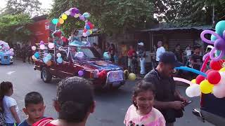 fiestas patronales de santiago nonualco 2024 desfile infantil [upl. by Uokes]