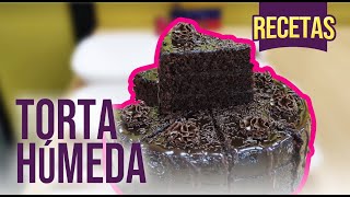 TORTA HÚMEDA DE CHOCOLATE  RECETA ¡FÁCIL RÁPIDA Y ECONÓMICA [upl. by Adnilre657]