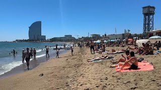 Barcelona locals complain masstourism makes city unliveable  AFP [upl. by Oidale]