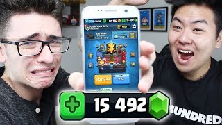 GANHEI 14 MIL GEMAS DO FLAKES POWER NO DESAFIO  Clash Royale [upl. by Argyle]