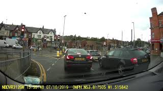 A stupid driver blocked us off on Roundhay road in Leeds  UK [upl. by Birdella]