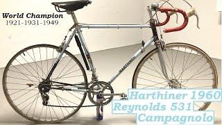 Harthiner Reynolds 531 Nervex Campagnolo 1960 vintage bike [upl. by Joanie]