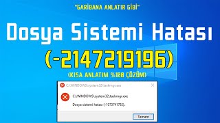 DOSYA SİSTEMİ HATASI 2147219196 KESİN ÇÖZÜM  GARİBANA ANLATIR GİBİ 16 [upl. by Aiclid]