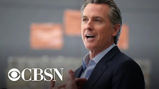 New poll shows California Governor Gavin Newsom ahead in recall effort [upl. by Ranite]