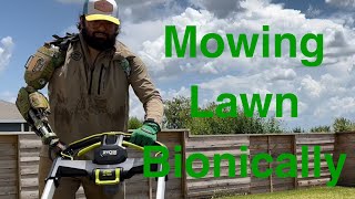 Lawn mowing bionically [upl. by Huxley67]