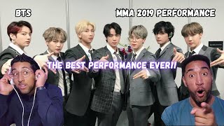 RAPPERS React To A FULL BTS Performance BTS  MMA 2019 [upl. by Airolg]