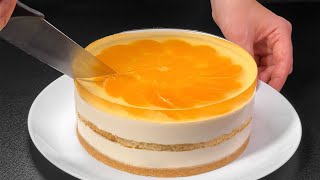 Neuer OrangenKuchen in 5 Minuten ohne Backen Alle suchen dieses Rezept Kein Zucker kein Ofen [upl. by Brand]