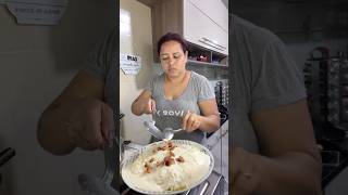 Macarrão de molho branco perfeito comida receita [upl. by Reibaj]