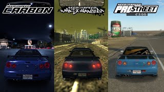 NFS MOSTWANTED vs NFS CARBON vs NFS PROSTREET  NISSAN SKYLINE R34 WHICH IS THE BEST [upl. by Jose]